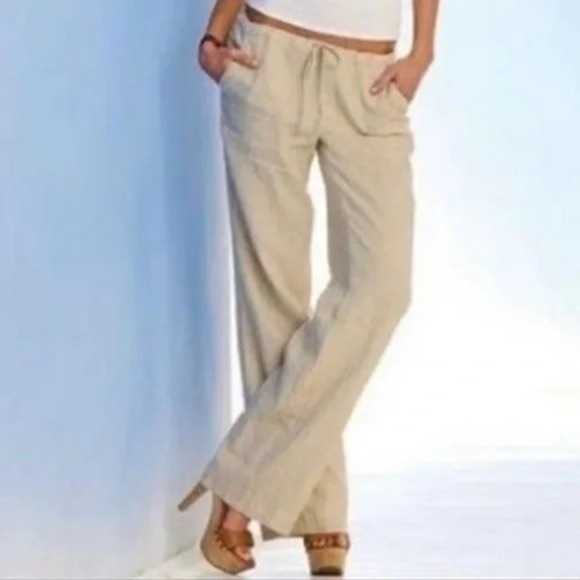 Moda International Linen Pants - Picture 1 of 8